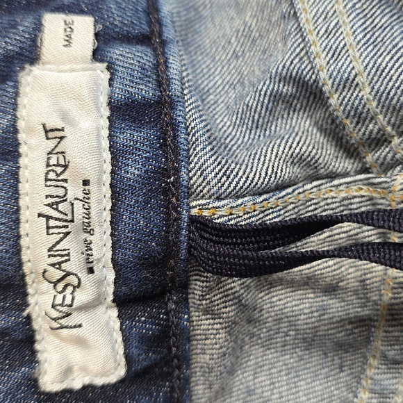 Yves Saint Laurent Rive Gauche YSL F38 Wide Leg with braided waistband (US 6) - Picture 4 of 15